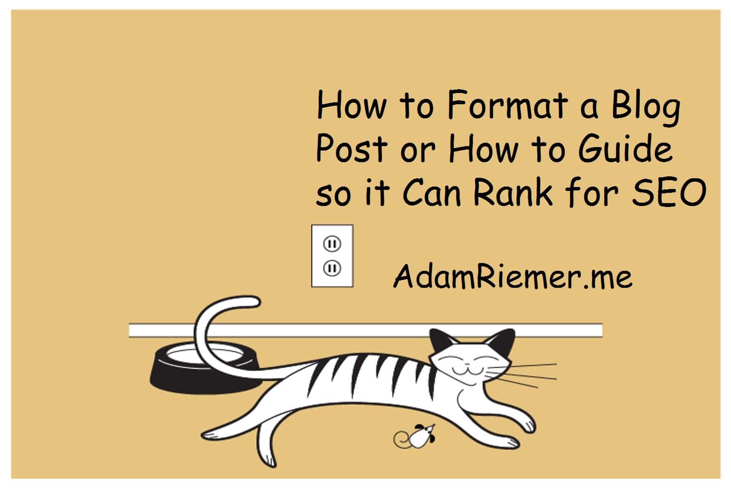 how to format a post or guide to rank in the search engines format me