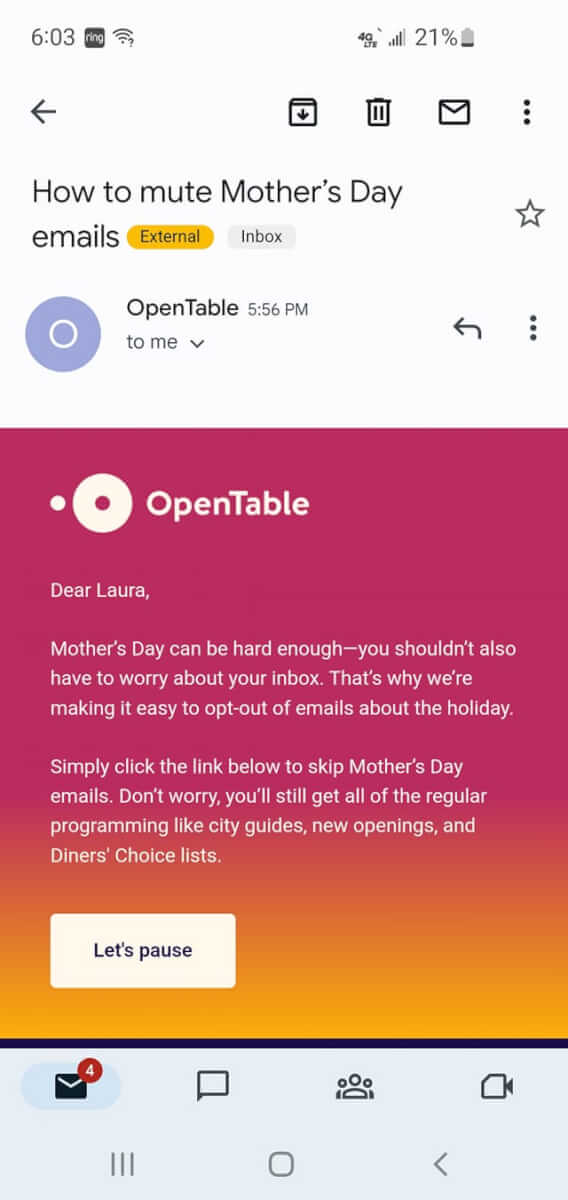 open table optout
