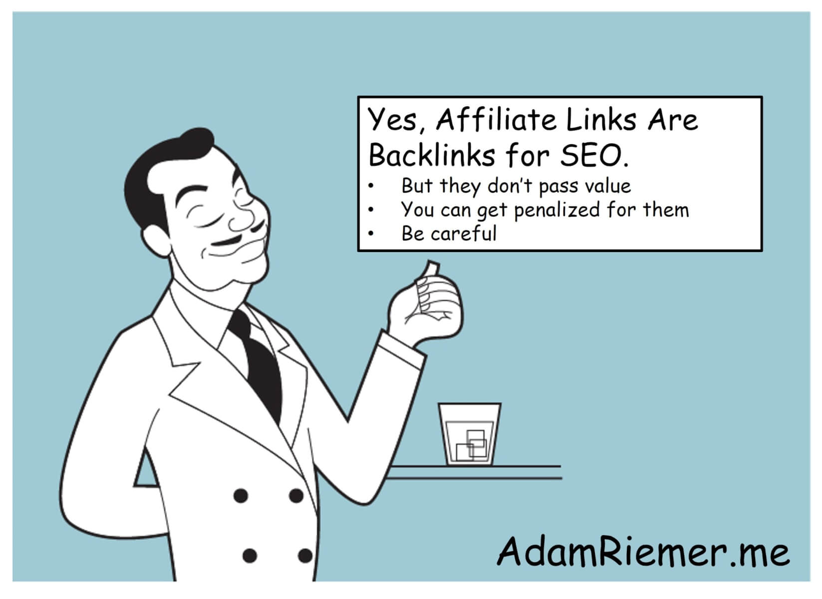 yes affiliate links are backlinks for seo